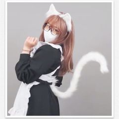 着ぐるみヘッド kigurumiファースーツ耳と尻尾 セット ケモノ  コスプレ コスチューム