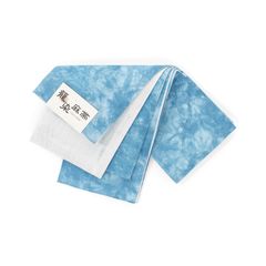 新品　麻半幅帯　籠染　天色