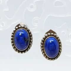 ジョージジェンセン Georg Jensen イヤリング #59 ラピスラズリ シルバー925★美品★