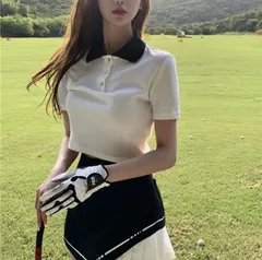 Malbon ポロシャツ＆スカート 上下セット ✨S〜Lサイズ 美品⛳ Malbon Golf セットアップ ポロシャツ＆スカート 希少デザイン
