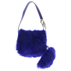 BURBERRY (バーバリー) Medium Knight Leather Bag ミディアムナイトバッグ レザーショルダーバッグ ブルー8075126