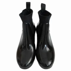 HUNTER ハンター REFINED MID HEEL GLOSS レディース レインブーツ ブラック リファインド グロス  WFP1012NRG 【中古】
