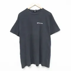 XL/古着 ラルフローレン Ralph Lauren ポロジーンズ 半袖 ブランド Tシャツ メンズ 星条旗 コットン クルーネック 黒 ブラック 25jun16 中