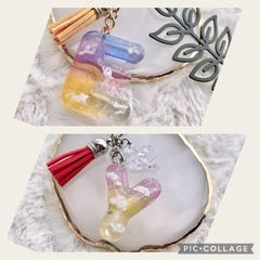 レジン　空塗りキーホルダー