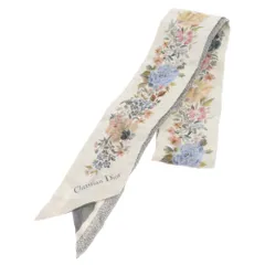 Christian Dior (クリスチャンディオール) JARDIN D'HIVER Micha Scarf 25JAH106I606 フラワー柄 シルクスカーフ マルチのサムネイル