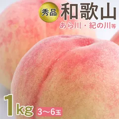 【6月下旬から順次ご発送】 【 和歌山県 桃 約 1kg 3～6玉 】桃 予約 和歌山 もも ギフト 和歌山県 桃 秀品 和歌山県産 白桃 桃 白鳳等 約 1kg 3～6玉 ご家庭用 和歌山県 和歌山 あら川 紀の川 桃 白桃 贈答用 秀品クラス ギフト