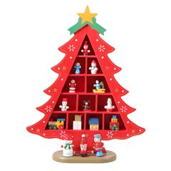 EXCEART クリスマス飾り 木製クリスマスツリー 雪だるま 飾り デスクトップオーナメント 置物 飾り付け 家の装飾