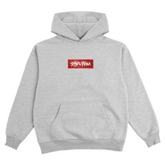 SHAKA WEAR PAISLEY HOODIE【GRAY×RED】(シャカ 通販 メンズ 服 大きいサイズ ヘビーウエイト パーカー スウェット フード フーディー プルオーバー 厚手 HEAVYWEIGHT ペイズリー バンダナ BANDANA 長袖)
