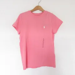 未使用 POLO RALPH LAUREN ポロラルフローレン ポニー刺繍 半袖 Tシャツ XS ピンク レディース 古着 中古 USED