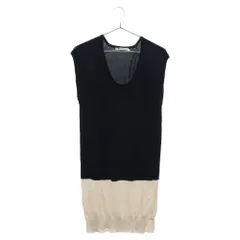T by ALEXANDER WANG (ティーバイアレキサンダーワン) ツートン レーヨンワンピース ドレス レディース ブラック/グレージュ