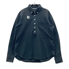 サイズ：1 PEARLY GATES パーリーゲイツ  長袖ポロシャツ ボタンダウン  ブラック系 [240101534434] ゴルフウェア レディース ストスト