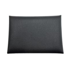エルメス(HERMES) カルヴィ デュオ 黒 ヴォーマダム W刻印(2024年製造) 新品 レディース メンズ カードケース コインケース