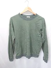 ◇ Θ NATURAL BEAUTY BASIC コットン100% 長袖 ロンＴ カットソー サイズS グリーン レディース E  【1410230008209】