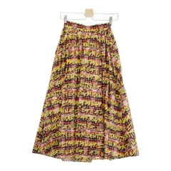 MSGM エムエスジーエム  スカート ロゴ チェック レッド系 38 [240101303988] レディース