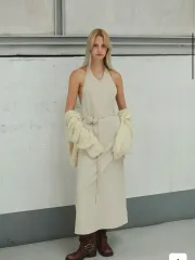 DIAGONAL(ダイアゴナル) フラワー コサジュー ラップ ドレス