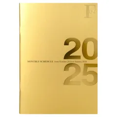【特価セール】キョクトウ 手帳 2025年 2024年10月始まり FOBCOOP A5 マンスリー 金 PBF48GO25