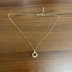 ネックレス　ゴールド　シンプル　パール　ファッション　レディース