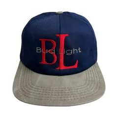 USA製　BUD LIGHT トラッカーキャップ　ネイビー　バドライト　帽子 バドワイザー メッシュキャップ BUDWEISER 帽子 BUDLIGHT