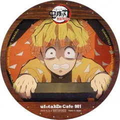 【中古】マグカップ・湯のみ 我妻善逸 コースター 「劇場版 鬼滅の刃 無限列車編×ufotable Cafe 第一期」 ドリンク注文特典