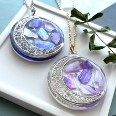 夜空のなみプレート(紺×金箔ラメ)\"\"１点物\"\" 夜空のなみプレート(紺×金箔ラメ)1点物