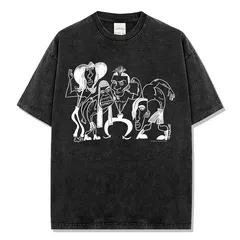 レッドホットチリペッパーズ ピカソ RED HOT CHILI PEPPERS PICASSO バンドTシャツ ヴィンテージ加工 コットン 半袖 Tシャツ 男女兼用 S～3XLのサムネイル