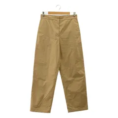 JIL SANDER+ / ジルサンダープラス | 2025SS | ロゴ刺しゅう コットン ワイド チノパンツ | 34 | ベージュ | レディース