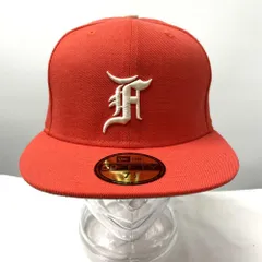 【中古】NEW ERA×FEAR OF GOD ESSENTIALS キャップ 7h オレンジ ニューエラ×フィアオブゴッド[17][240017702088]