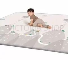 【新品】おしゃれなベビープレイマットサイズで、折り畳み式設計。180cm*200cm