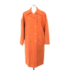 希少✨クリスチャンディオール♡ノーカラーロングコート　比翼　ウール　大きめ 希少✨クリスチャンディオール♡ノーカラーロングコート 比翼