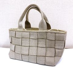 【1359】 アンビリオン カシュカシュ 横長トートバッグ テープメッシュ 巾着仕様 レディース ハンドバッグ UN BILLION cache cache