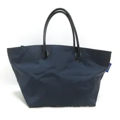 【希少】BURBERRYSナイロン トートバッグ 舟形 ネイビー ビッグサイズ★ 美品 バーバリー 希少色 ネイビー ノバチェック 舟形トート