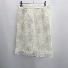◇ ⊂ PROPORTION BODY DRESSING レース 花柄 ひざ上 フレア スカート サイズ3 ホワイト系 レディース E  【1501230039031】