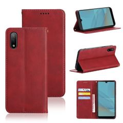 【新着商品】Xperia Ace II ケース 手帳型 Ace2 SO41B ケース 手帳型 カバー PUレザー カード収納 財布型 耐衝撃 ケース マグネット スタンド機能付き 5色 (Ace2 / SO41B ケース 手帳型) (レッド)