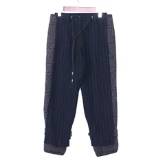 sacai サカイ　側章スーチングスラックス　ブラック2 新品 sacai サカイ 側章スーチングスラックス ブラック2 新品 メンズ