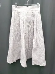 ◇ ◎●未使用●Θ PROPORTION BODY DRESSING タグ付き　ジャガード 膝下 フレア スカート サイズM グレー系 レディース P  【1410160000649】
