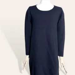 ❤️人気 ボールジィ 黒 ウール ニット コクーンシルエット ひざ丈 ニット ワンピース 38・Ⅿ レディース 3568