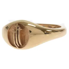 CHROME HEARTS (クロムハーツ) 22K SIGNET RING MINI シグネットリングミニ 指輪 ゴールド ギャランティ付き 19号のサムネイル