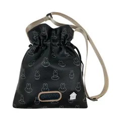 【ラスト1個！】アウトドアプロダクツ×ミッフィー　巾着ショルダーバッグ　ブラックレーベル　黒　BN1574BK-6  miffy bag