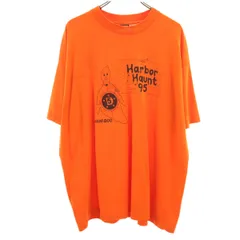 FRUIT OF THE LOOM BEST フルーツオブザルーム ベスト 90s USA製 オールド Harbor Haunt 95 半袖 Tシャツ XXL オレンジ シングルステッチ ビッグサイズ メンズ 古着