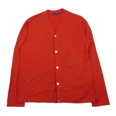 COMME des GARCONS コムデギャルソン HOMME オム HT-T043 AD2007 製品染め ウールジャージー カーディガン レッド系 S【中古】のサムネイル