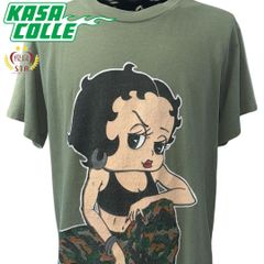 【Betty Boop】ベティブープ "GIRLS RULE!" 90's Vintage Tシャツ L相当