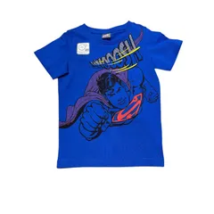 新品 PUMA プーマ SUPERMAN TEE スーパーマン Ｔシャツ こども キッズ 836752 30 ブルー 青 半袖Tシャツ トップス 子供服 キッズTシャツ アメコミ　インポートサイズ 98