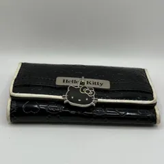 ◎【✨サンリオ✨】キーケース　ハローキティ　Hello Kitty　キティちゃん　エナメル　アニメーション　キャラクター　ブラック　黒　アニメ　リボン　かわいい　鍵　ケース　ブランド　アンティーク　ヴィンテージ　ハート　♡ 黒色　キャラ　アクセサリー　シルバー