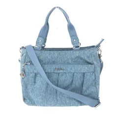 beside-u トロピカル 2wayショルダーバッグ beside-u ビサイユ 2WAYバッグ 美品 ブラック ナイロン