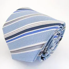 パーフェクトスーツ ブランド ネクタイ シルク ストライプ柄 メンズ ブルー P.S.FA 【中古】