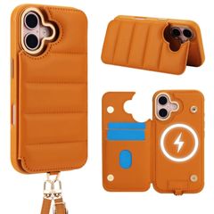【新着商品】肩掛け斜め掛け クロスボディストラップケース 財布付き キックスタンド 携帯カバー スマホケース 男女兼用 Crossbody カード収納 手帳型 Case 背面 レザー MagSafe対応 ショルダーケース ストラップ付き 対応 iPhone16