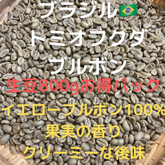 ブラジル トミオフクダ　ブルボン　生豆800g
