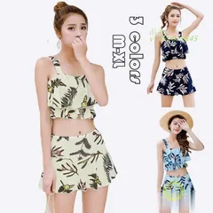 水着 レディース 体型カバー ビキニ スカート 2点セット キャミソール 20代 40代 おしゃれ 海水浴 3色 温泉 フリル 女性用 30代 花柄 スカート可愛い  vii3v029845