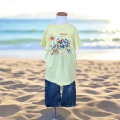 Size90-100 Saipan Disney ディズニー　シングルステッチ　キッズヴィンテージTシャツのサムネイル