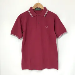 FRED PERRY ポロシャツ M1200 半袖 カットソー ティップラインポロ 刺繍 古着 メンズ サイズ38 M相当 フレッドペリー トップス A13739◆